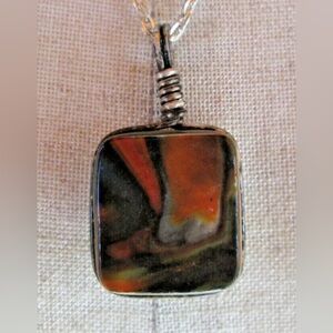 Vintage Reversible Bumblebee Tiger Eye JASPER NECKLACE 20"L